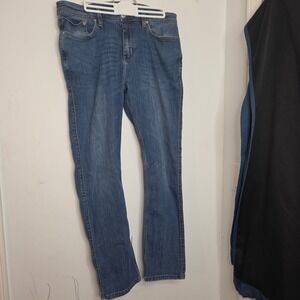 DU/ER Performance Denim Slim‎ Straight Jeans Mens 36x30 Medium Wash Blue Stretch